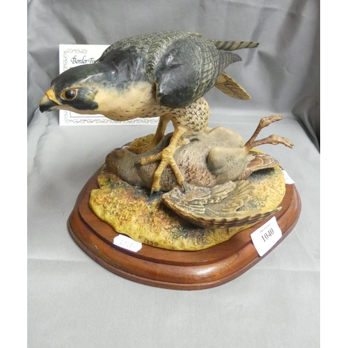 1040 - Border Fine Arts Peregrine Falcon, 81/250 by Victor Hayton.