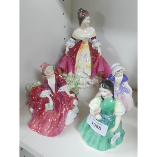 1068 - Four Royal Doulton Porcelain Figures - 