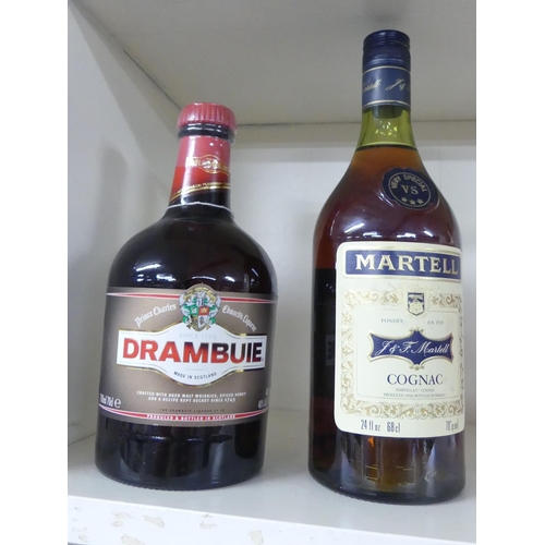 1110 - Bottle of Martel Cognac & Bottle of Drambuie.