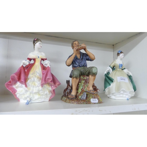 1111 - Three Royal Doulton China Figurines 