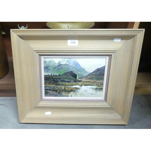 1130 - Framed Oil Painting - Loch Coruisk Skye by A. B. Haymen 97, approx 24 x 17cm.