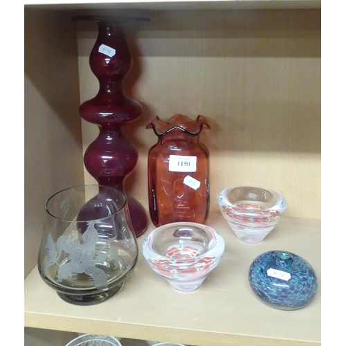 1150 - Assorted Glassware - Vases, Bowls etc.