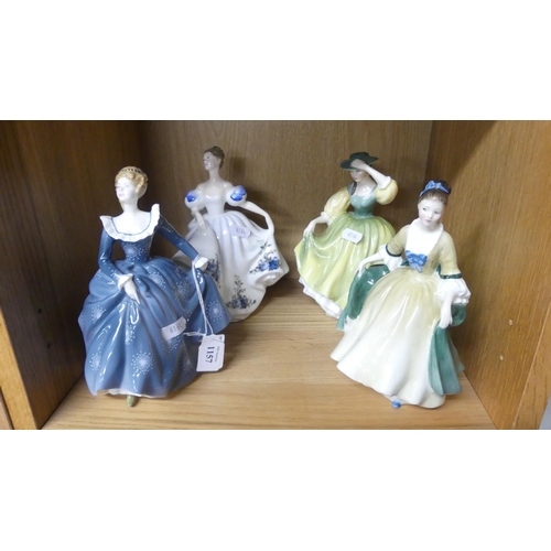 1157 - Four Royal Doulton Porcelain Figures - 