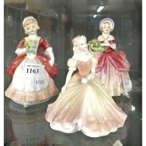 1163 - Two Royal Doulton China Figurines 