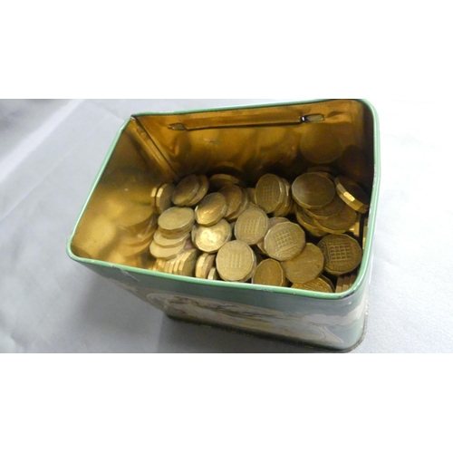 1202 - Box - Vintage Threepence Pieces.