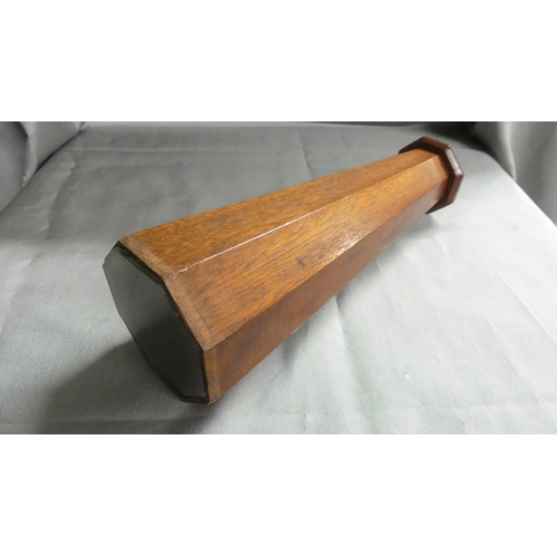 1218 - Victorian / Edwardian Octagonal Formed Wooden Kaleidoscope.