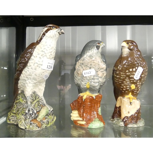 1236 - Three Beswick Beneagles Bird of Prey Decanters - Osprey, Peregrine Falcon & Buzzard (full).