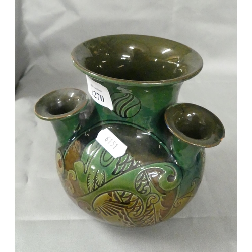 1270 - Brannan Ware Pottery Vase.