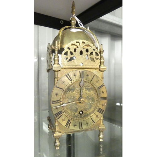 1273 - Brass Mantel Timepiece.