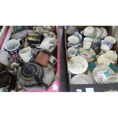 1317 - Two Boxes - Part Tea Sets, Dinner Ware etc.