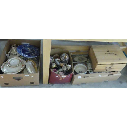 1318 - Three Boxes - Part Tea Sets, Kitchenware & Glassware etc.