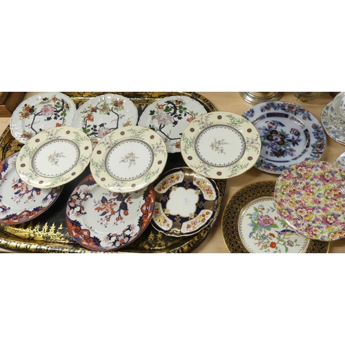 1362 - Collection of Assorted Cabinet Plates.