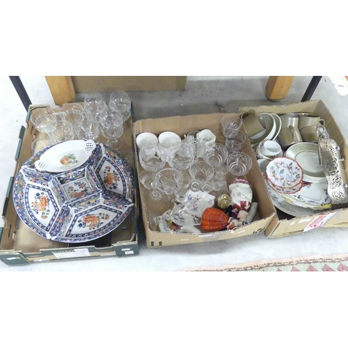 1426 - Three Boxes - Crystal, Glassware, Coffee Set etc.