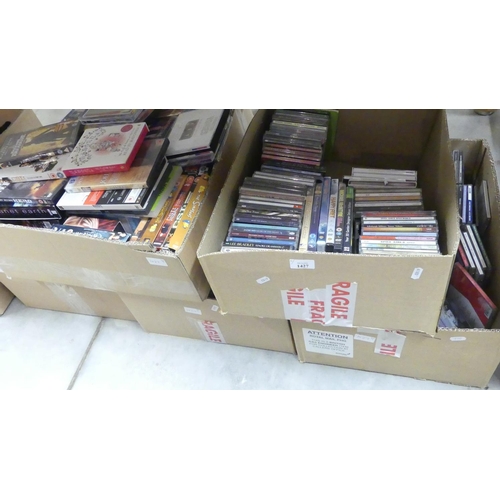 1427 - Five Boxes - Cds & Dvds.