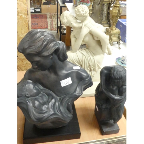 1453 - Three Modern Resin Busts.