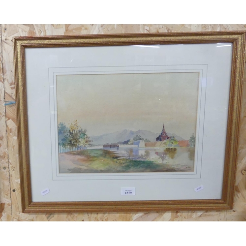 1579 - Framed Watercolour - 