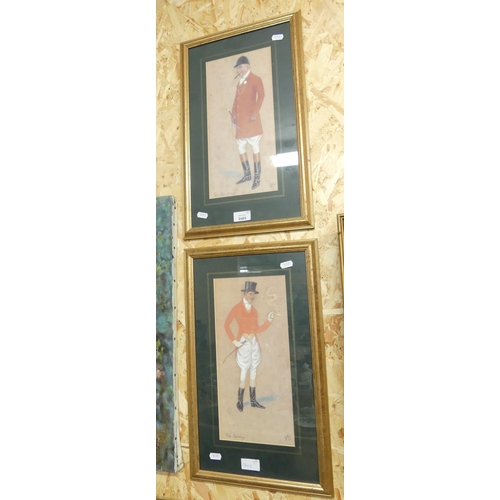 1601 - Pair of Framed Hunting Prints.