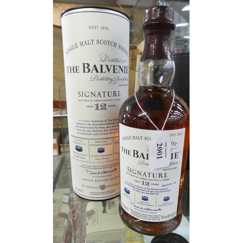 2001 - Bottle of The Balvenie Signature 12 Year Old Single Malt Scotch Whisky.