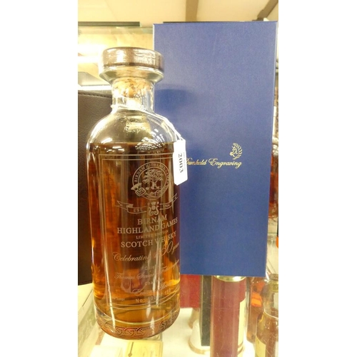 2003 - Bottle of Birnham Highland Games 150 Years Ltd Edition Scotch Whisky No 100 of 150 Bottles. Angels s... 