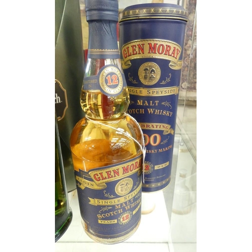 2009 - Bottle of Glen Moray 12 Year Old Single Malt Scotch Whisky.