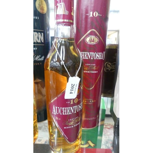 2014 - Bottle of Auchentoshan 10 Year Old Single Malt Scotch Whisky.