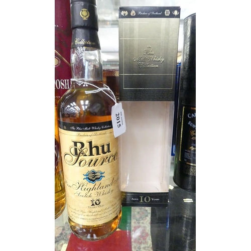 2015 - Bottle of RHU Source 10 Year Old Scotch Whisky.