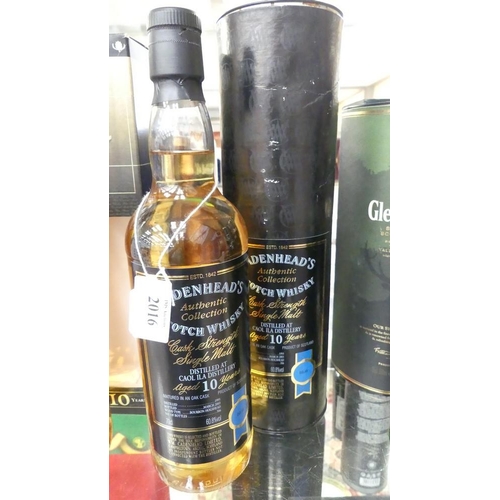 2016 - Bottle of Cadenheads 10 Year Old Single Malt Scotch Whisky.