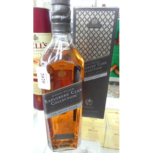 2020 - Bottle of Johnny Walker Explorers Club Blended Scotch Whisky.