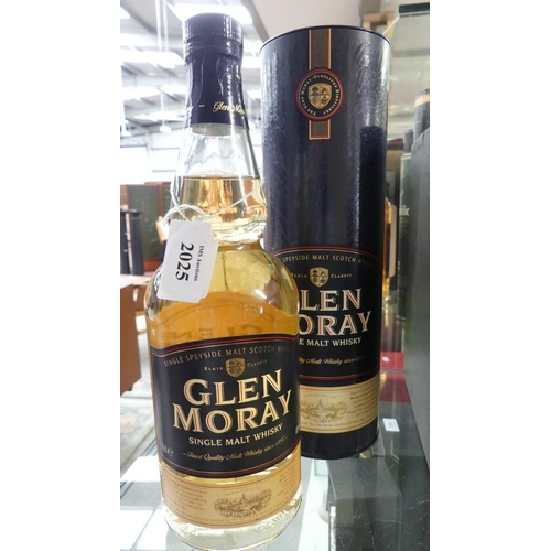 2025 - Bottle of Glen Moray Single Malt Whisky.