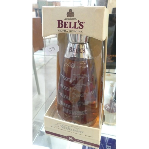 2029 - Bottle of Bells 2000 Millenium Eight Year Old Single Malt Scotch Whisky.