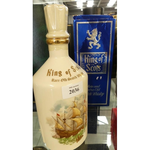 2036 - Decanter of King of Scots Scotch Whisky.