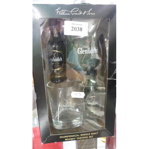 2038 - Glenfiddich Single Malt Whisky Tasting Set.