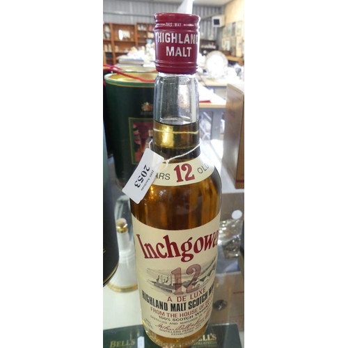 2053 - Bottle of Inchgower 12 Year Old Highland Malt Scotch Whisky.