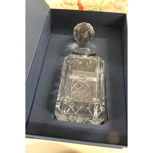 2119 - Boxed Crystal Decanter & Stopper.