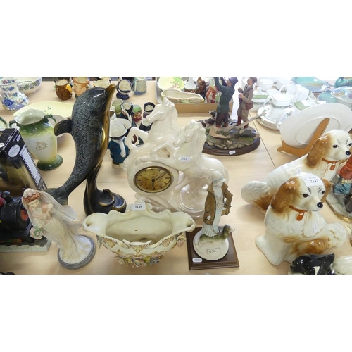 2145 - Assorted Figures, Animal Ornaments & Bowl etc.