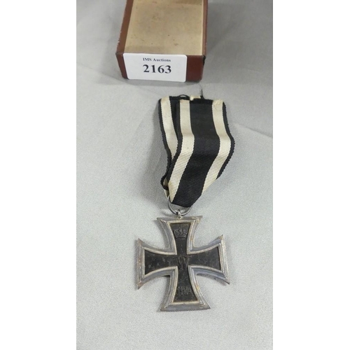 2163 - German Iron Cross & Ribbon.