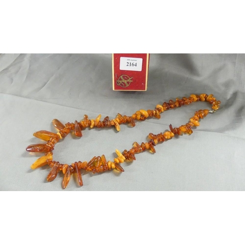 2164 - Baltic Amber Necklace.