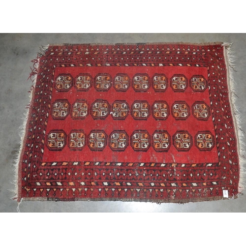 2575 - Small Bokhara Rug, Red Ground , 82 x 102cm.