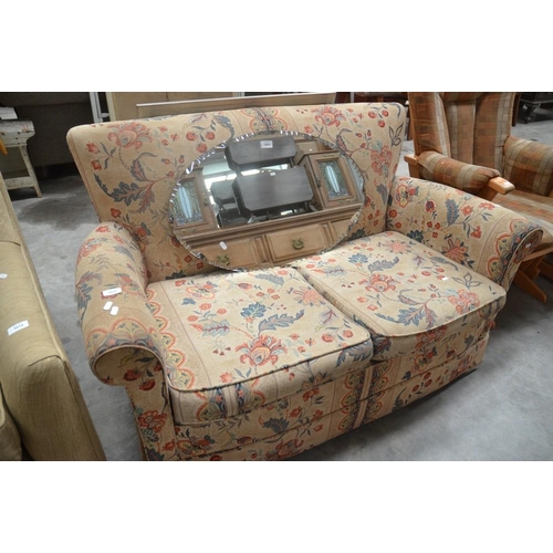 3035 - Floral Fabric Sofa