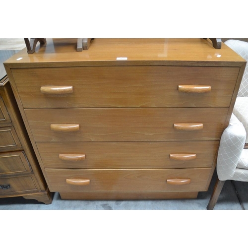 3059 - Mahogany 4 Drawer Chest