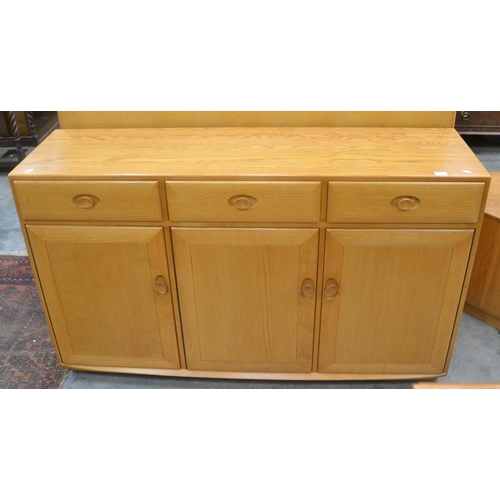 3442 - Blonde Ercol 3 Drawer/3 Door Sideboard