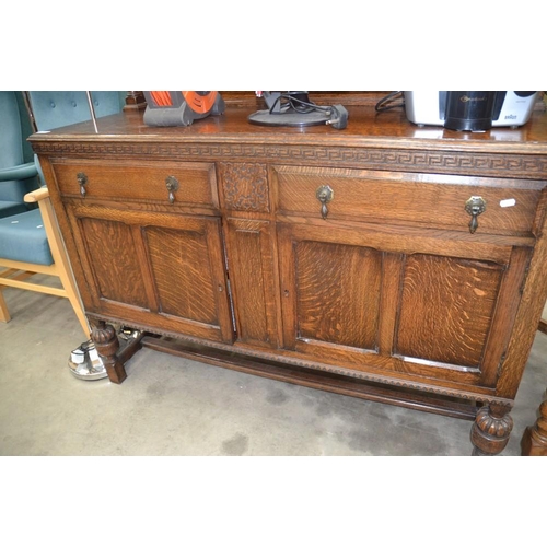 3458 - Vintage Oak Sideboard