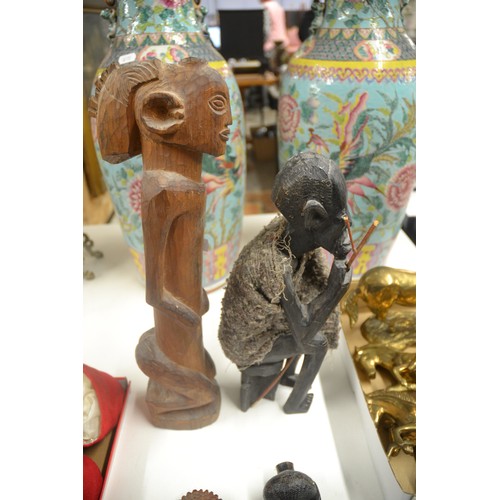 1443 - Four African Carved Wooden Figures.