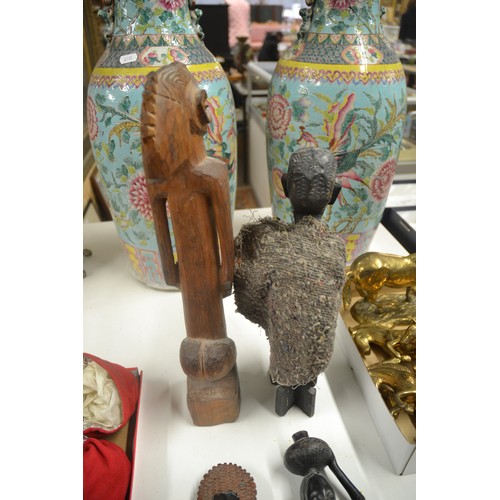 1443 - Four African Carved Wooden Figures.