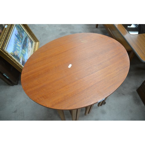 3449 - Teak Nest of 4 Tables