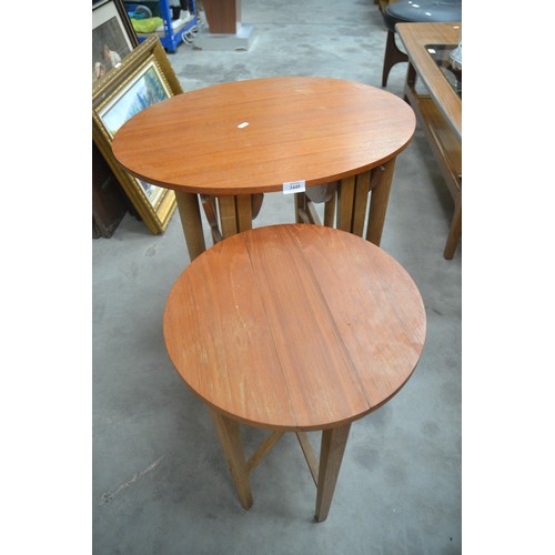 3449 - Teak Nest of 4 Tables