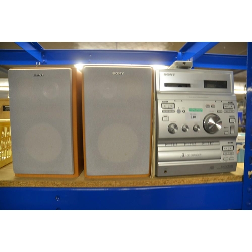 210 - Sony Stereo & Speakers