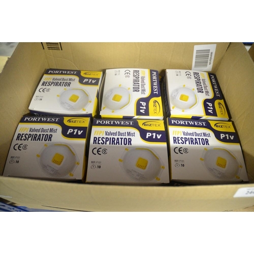 244 - Box - Valved Respirators Brand New