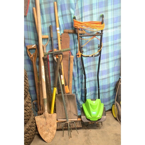 4 - Electric Rotovator & Assorted Garden Tools