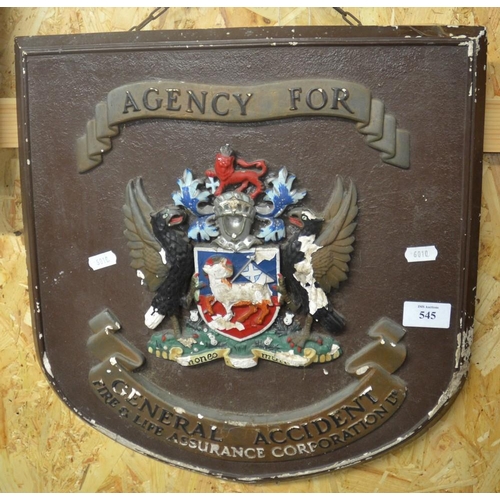 545 - General Accident Plaque